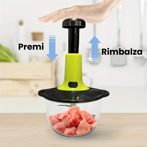Tritatutto Manuale da Cucina 2 in 1