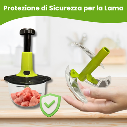 Tritatutto Manuale da Cucina 2 in 1