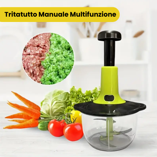 Tritatutto Manuale da Cucina 2 in 1