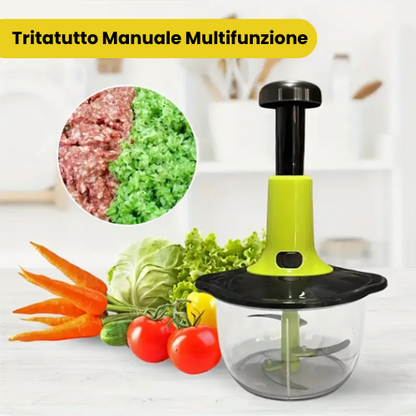 Tritatutto Manuale da Cucina 2 in 1