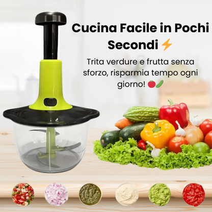 Tritatutto Manuale da Cucina 2 in 1